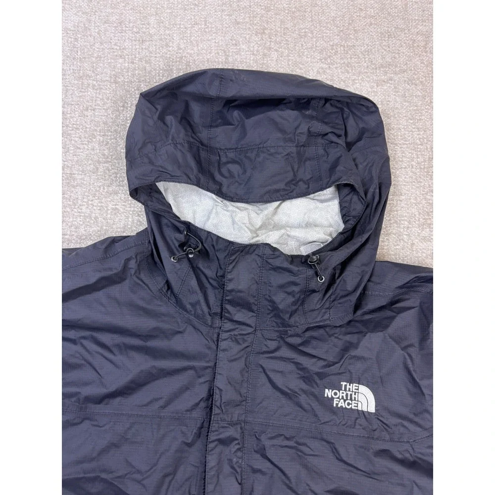 The North Face Mens DryVent Rain Jacket Black XL Hooded Shell